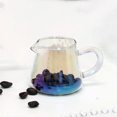 오로라 로지 내열유리 샷잔 밀크저그 60ml, 1개, 혼합색상