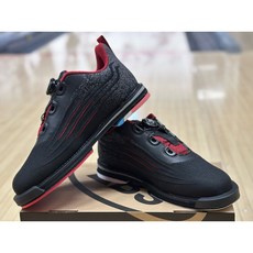 ABS S-707 旋鈕式保齡球鞋, 黑/紅色,25.5CM / US7.5, 1個