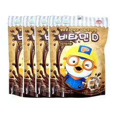 베베모린 뽀로로 데일리 초코맛 비타츄잉정 비타민D, 52.5g, 5개
