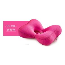 에버모스트 아름다운 엉덩이 쿠션 사무실 좌석 일본식 통기성 리프팅, 메모리폼접이식패드, 장미붉은나비