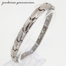 준코리아 게르마늄팔찌 남성여성 건강팔찌, 1개, 2.JJ-202, 실버, S