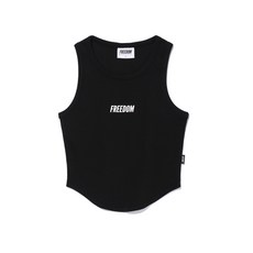 [프리덤] 우먼스 스몰 로고 슬리브리스 (블랙)