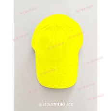 4US STUDIO ACC 字母刺繡棒球帽, 黃色,M（55-59cm）, 1個