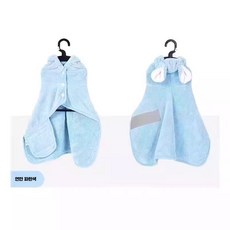 포스레 강아지 전용 목욕 타올 반려동물 흡수 수건 빠른 건조, 1개, 4. 파랑 S(8-20파운드 권장)