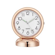 無品牌 車內小擺件車載鐘錶中控臺裝飾車用電子石英車載手錶粘貼式, 玫瑰金,詢問客服車型備註 不告知發通用, 1個