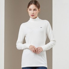 그렉노먼 여성 싱글오가닉 기모티셔츠 아이보리 HWG20-TS302