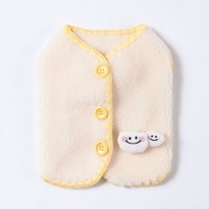 강아지 후리스 조끼 강아지 겨울옷 강아지옷 구름 뽀글이, 1개, OU011IV