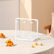 리빙쉘 6P 컵 정리 건조대, 1개, 화이트