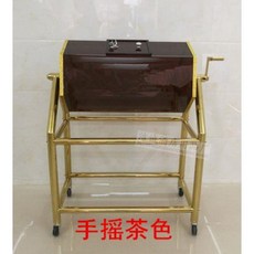 대형 제비뽑기 추첨함 회전형 응모함 투명 박스 행사장 경품 모금함, 불투명갈색+손잡이 (회전가능), 1개