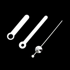 국산정품 벽시계바늘(A형) A06_화이트[길이42mm]