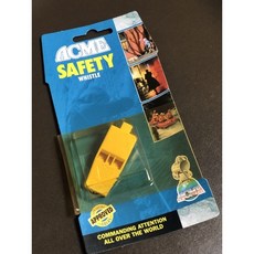 ACME 636 扁形高音哨 救難哨 哨子 英國製 救生協會 登山救援使用, 黃色, 1個