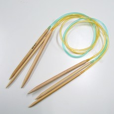 대나무 줄바늘 4mm 5입 취미 뜨개질 수예, 1세트