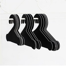 얼반프렌즈 강아지 종이옷걸이 S (1set-10pcs) 애견 옷걸이, 1세트, 무광블랙