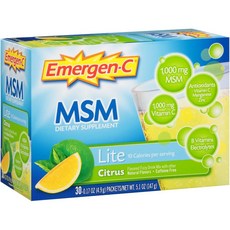 Alacer Emergen-C MSM Light柑橘, 30入, 1個, 30顆