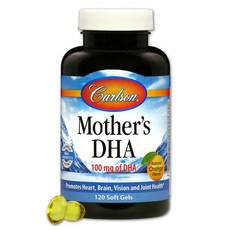 Carlson Mother's DHA 100mg軟膠囊, 120顆, 1罐