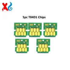 엡손 L6168 L14150 6270 WF-2861 XP-5105 프린터용 T04D1 유지보수 탱크 칩 리셋터, 04 5pcs T04D1 Chips