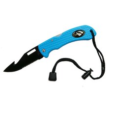 SAEKODIVE 炫彩不繡鋼BC折合潛水刀-紫玉蘭- 3118, 藍色