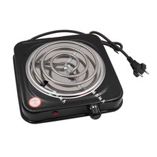 전기곤로 가열판 버너 소형 미니 대형 핫플레이트 곤로, 라지 블랙 편탄 난로, 대형 블랙 플랫형