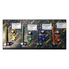 RPM 天線型 牌照螺絲 車牌螺絲 全車系 牌照螺絲組, 紅, 1個