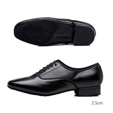 남성 댄스화 슈즈 볼룸댄스 사교댄스화, 250, 검은색-A 실외