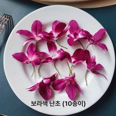 이자카야 인조 일식 원형 초밥 접시 사시미 벚꽃나무, 인조 퍼플 오키드