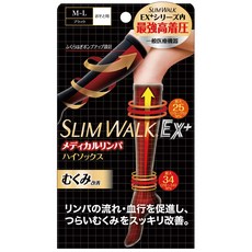 M-L 착압 양말 슬림 워크 메디컬 림프 하이 삭스 블랙 착압 양말 붓기 탄성