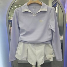 에스핏 ) 여름 초등여아 카라래쉬가드(라벤더)