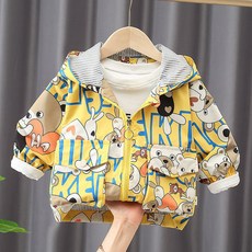 키즈송이 남아 바람막이 여아 바람막이 어린이 상의 긴팔 바람막이 아동용 봄 가을 바람막이 옷