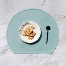 식기 실리콘 플레이스 매트 방수 액세서리 세척 가능한 식탁 그릇 테이블 주방 단열, 38x33CM 1pc, nt Gr n