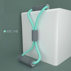 8자 텐셔너 등판 트레이너 스트레치 끈 스트레치 스트링 스트링 오픈숄더 미등신기 가정용 어깨 넥 피트니스재질, 민트 그린