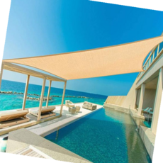 바람막이 매쉬 썬쉐이드 사각 차광막 천막 그늘막 가림막 2X2, 매쉬썬쉐이드, 사각베이지 2x2