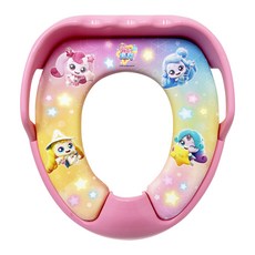 슈팅스타 캐치티니핑 유아 변기커버 아기 변기시트, 핑크