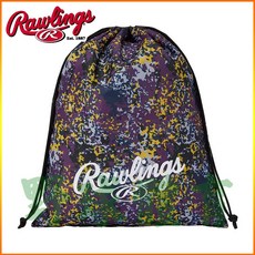 RAWLINGS 束口袋 棒壘手套袋 鞋袋 紫迷彩，輕便耐用，方便攜帶運動裝備，展現個人風格, 1個