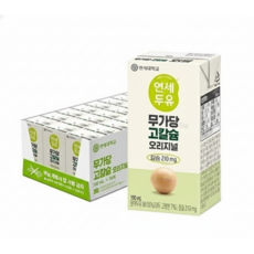 연세두유 무가당 고칼슘 오리지널, 72개, 190ml