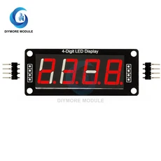 TM1637 4 자리 7 세그먼트 디지털 LED 디스플레이 모듈 Arduino 용 0.56 인치 튜브 십진수 시계 이중 도트, 01 빠른, 01 China Mainland, 01 without clock