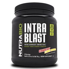 Nutrabio Intra Blast胺基酸運動補充粉 草莓檸檬風味, 1個, 734g