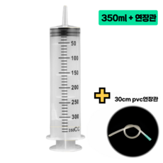 공업용 대형 주사기 잉크충전 오일 흡입기 소분 충전용 주사기, 1개, 350ml