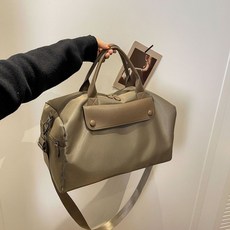 大容量旅行健身包 乾濕分離行李袋 短途外出手提包 輕便質感男女通用 多功能運動行李包, 卡其色包包乾溼分離, 1個