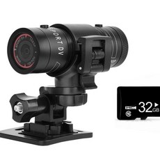 자전거용 블랙박스 바이크블랙박스 규격 헬맷블루투스 방수 휴대용, B.F932GB카드세트