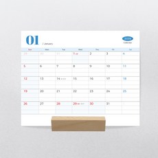 2025년 탁상용 소형 미니 한장 달력 (책상용 메모 캘린더), 2025년 미니 엽서 달력 가로형
