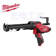 Milwaukee 美沃奇 12V鋰電注膠槍 M12 PCG/310C-0 電動矽膠槍 含稅, 1個, 主機+2.0*2顆+C12C+袋子 全配