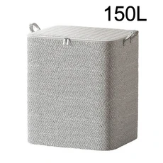 입체 수납함 가정용 수납함 창문付き 정리함 패브릭 접이식 대용량 옷장 수납함, 03 150L