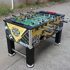 축구 테이블 사커 샤커 성인 보드 게임 기 2인용, 노란색 솔리드 로드 + 금속 베어링