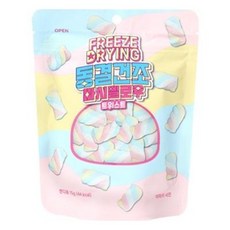 트위스트 동결건조 마시멜로우, 10개, 15g