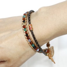 불교팔찌) 호연 돈 붙는 원석 가죽 합장주 띠별선택 불교용품 염주팔찌 호안석팔찌 옥팔찌 원석팔찌 비휴팔찌 행운팔찌