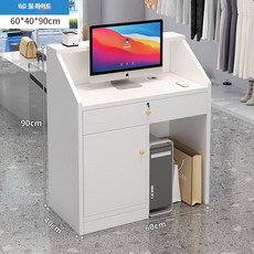 안내데스크 미용실 카페 접수대 안내 식당 계산대 병원 데스크 인포메이션, 60x40x90 대리석 (모서리)