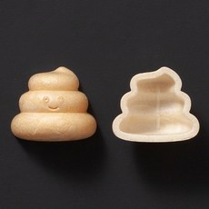 阿肥的店 日本 大便君造型 最中餅殼 加賀種冰淇淋殼 DIY趣味甜點, 便便君W35×D41×H21mm,有臉的50枚＋沒臉的50枚