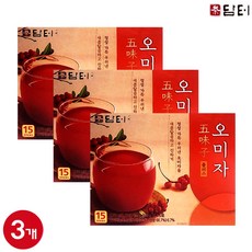 다봄 담터 정성가득 우려낸 상큼달콤 오미자 플러스15T, 18g, 15개입, 3개