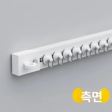 올원픽 붙이는커튼레일 측면 붙이는 커튼레일 무타공, 0.4m, 1개, 1세대 무타공 측면 장착