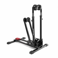 락브로스 접이식 탄소강 자전거 거치대 스탠드 MTB 로드 700C 24-27.5인치 다용도 보관 정비, 1개, 블랙